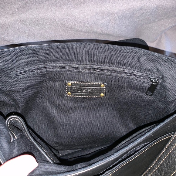 Fossil Leather Hobo Satchel Purse - Picture 6 of 7